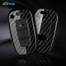 For Carbon Fiber Style ABS Car Key Case Smart Key Fob Cover, For Hyunda IX35 For Elantra For Sonata 8 9 For Kia For Sportage K5 K2 For Sorento Remote - D Model - View 2