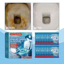 1 viên nén vệ sinh bồn cầu, chất tẩy rửa bồn cầu gia dụng, loại bỏ vết bẩn và mùi hôi, làm sáng bóng, viên sủi vệ sinh hàng ngày. - Thể rắn - Xem 5