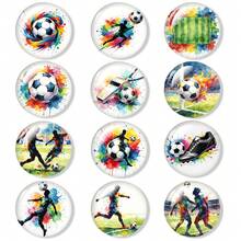 Football Sports Pattern Refrigerator Magnets - 12 Pack Football Sports Fridge Pattern Magnets For Refrigerator Office Cabinets Whiteboards Photo, Best Housewarming Home Decorations Gift - 12Pcs - View 8