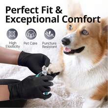 100pc Many Colors Available To Choose Disposable Nitrile Latex Free Tattoo Nail Hair Salon Cleaning Gloves - 100Pcs Black - View 3