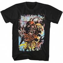 Camiseta de algodón de manga corta con estampado gráfico retro de la película The Return of The Living Dead, estilo culto de los años 80, para fanáticos del horror zombie. - forma - Ver 1