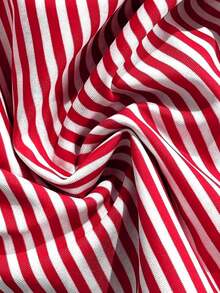 Traje de baño de una pieza con volantes y lunares negros para mujer, ideal para vacaciones en la playa, de la marca Swim Chiccia, sexy y con lazo. - Rojo y blanco - Ver 6