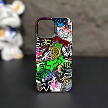 stickers neon colourful extreme sports.funda de teléfono Fundas compatibles con ,Apple,VIVO,OPPO,,, y Honor.Fabricadas en silicona TPU,ofrecen protección contra golpes y caídas.regalos para mamá - Negro - Ver 2