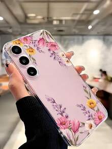 花朵图案 1 件装彩色花卉软壳手机壳，兼容 17/17 Air/17 Pro/17 Pro Max、荣耀、三星 Galaxy A04e/12/A13/A14/A34/A50/A52/A53/A54/S21/S22/S23/S24/S25/S25 Ultra、6A/7A/8A、12T/13T - 無色 - 查看 7