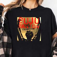 Buju Banton T-Shirt 220g. Men's AL1 Cotton Foundation, 220g Of Pure Comfort. Created For Every Human Being, Whether Woman Or Man. Consistent, High-Quality Fabric, Ready For Any Size, Soft To The Touch But Designed To Hold Up. Breathable Outerwear For Women, Autumn Sets, Holiday Outfits, New Year's Costumes For Her. - 黑色 - 查看 1