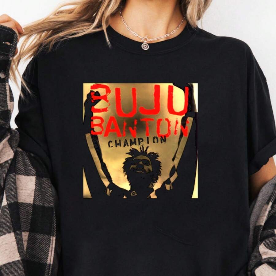Buju Banton T-Shirt 220g. Men's AL1 Cotton Foundation, 220g Of Pure Comfort. Created For Every Human Being, Whether Woman Or Man. Consistent, High-Quality Fabric, Ready For Any Size, Soft To The Touch But Designed To Hold Up. Breathable Outerwear For Women, Autumn Sets, Holiday Outfits, New Year's Costumes For Her. - 黑色 - 查看 1