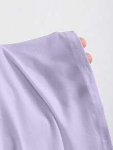 Vestido mini ajustado y sexy para mujer con hebilla metálica sin tirantes - Púrpura malva - Ver 7
