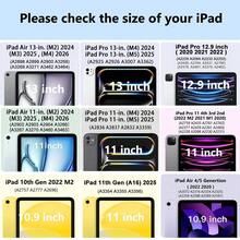 适用于 iPad Air Pro 11 的 2026 动态翻盖保护套，兼容 2025 M5 A3362 A3359、2023 2022 2024 M4，兼容 iPad 7/8/9/11/10 代，Mini A17 6 2024 2022 M2，超薄磁吸支架，支持 10.2 代，自动唤醒/睡眠 - 米色 - 查看 7