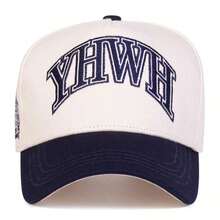 SGIAWETA-1Piece Men YHWH Letter Embroidered Five-Faced Hat Baseball Cap Outdoor Adjustable Sunscreen Leisure Hat Spring Autumn Travel Tourism Beach Vacation-Birthdaygift - 綠色 - 查看 4