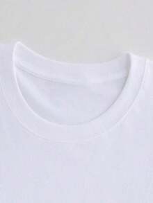 Gift Women's Blouses [Double-Sided Print] Women's Summer Casual Loose Fit Top With Gradient Graffiti Lettering 'IT IS WHAT' Print, Round Neck, Short Sleeve, Drop Shoulder, Oversized T-Shirt [1] Gym Y2k Round Neck 100% Cotton Soft Fabric Short Sleeve - 白色的 - 查看 5