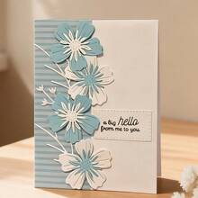 1pc Creative Flower Metal Cutting Die, Suitable For Scrapbooking, Photo Albums, Greeting Cards And Home Decor - Perfect For Holiday Greetings And Craft Making - Flower (9.9*7.2cm) - View 2