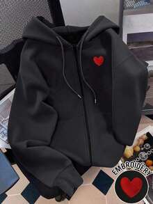 Sudadera con capucha para mujer, estampado casual y versátil de jinete de caballo para deportes al aire libre, otoño - Negro - Ver 8