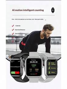 Lenovo 联想 ERAZER S4A 智能手表，支持蓝牙、NFC、无线充电、心率、血压、睡眠监测、骑行运动模式，IP67 防水，超长续航 - 彩色 - 查看 11