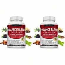 Premium Natural Balance Blend Complex Supplement [2 Piece]- Natural 20 Herbs And Vitamins With Cinnamon Non-GMO Vegan, For Men Women, 60 Capsules - 60 viên nén (2 vỉ) - Xem 9