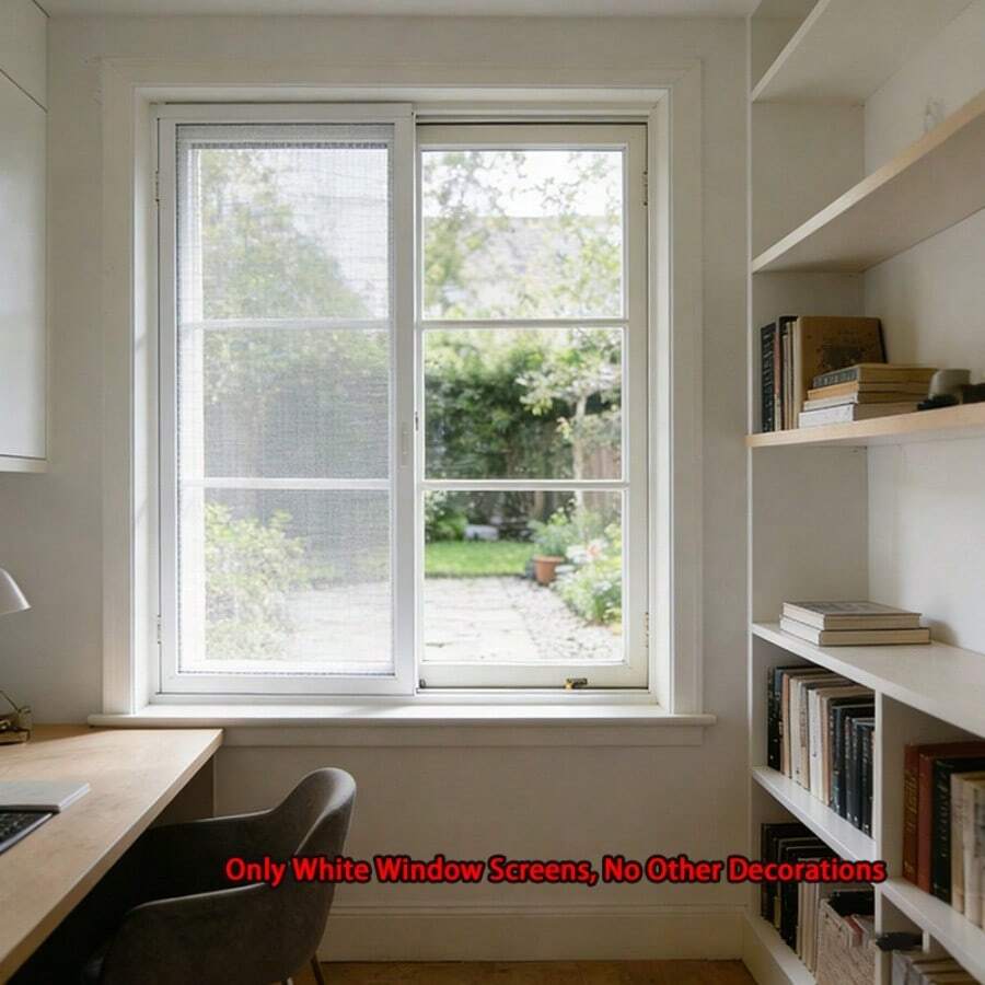 1pc/2pcs/3pcs/4pcs 62.99*51.18 Inch Home Anti-Mosquito Mesh Window Screen, Self-Adhesive No Drilling Installation, Fits Various Window Shapes, Removable And Washable, Breathable And Transparent, Anti-Mosquito And Insect, Easy Mesh Window, Enjoy Pest-Free Living!