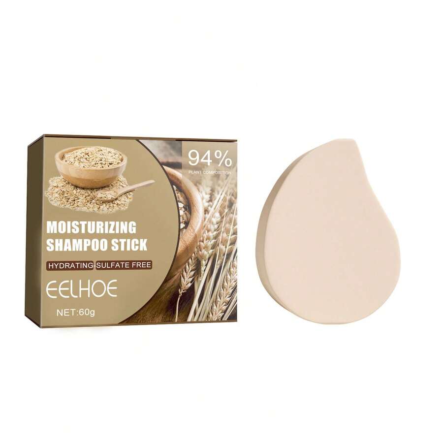 Barra de Champú de Avena - Limpieza del Cuero Cabelludo, Anticaspa, Anticirrugas, Crecimiento del Cabello, Anticaída, Nutritiva y para el Cuidado del Cabello - 1 - Ver 1