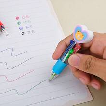 Bộ 10 bút bi rút hình trái tim 4 màu ngẫu nhiên | Bộ đồ dùng cho Ngày Valentine/Mùa cưới/Tiệc tùng, Bút bi hoạt hình 4 màu dễ thương dành cho học sinh, Bút mini đầu bút cỡ vừa dùng cho văn phòng/trường học, Món quà hoàn hảo cho phụ nữ (Mùa tựu trường/Sinh nhật/Giáng sinh) - Nhiều màu - Xem 6