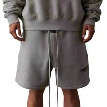 Fear Of God Essentials Classic Sweatshort SS22 Dark Oatmeal Unisex - 黑燕麥片 - 查看 4