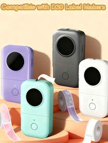 Băng nhãn nhiệt D30 màu tím hologram, kích thước 12x40mm, 320 nhãn (2 cuộn), tự dính, tương thích với máy in nhãn D30. - Xem 4