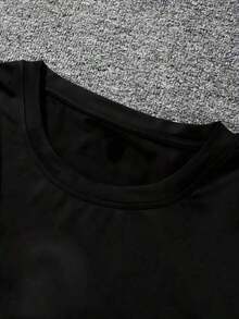 Camiseta de manga corta para mujer, cuello redondo, holgada, casual y versátil, nuevo estampado de mariposas y árboles, ideal como capa base, tejido suave con buena caída - Multicolor - Ver 6