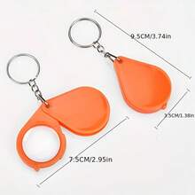 12X Magnifying Glass With Faux Leather Case - Portable Microscope - Foldable Design - Ergonomic Handle - Suitable For Reading, Inspection, Crafts, Jewelry Etc. - Compact Inspection Tool With Durable Rotating Protective Cover - Essential For Daily Reading - Vision Assistance Product - A - View 11
