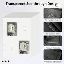 Bộ dụng cụ thử thách tiết kiệm bằng phong bì 100 chiếc, Sổ tay thử thách 100 phong bì, Bộ thử thách tiết kiệm 100 ngày bằng phong bì, Phương pháp tiết kiệm đơn giản và thú vị, Sổ lập kế hoạch ngân sách, Sổ gửi tiền. - Một kích cỡ phù hợp cho tất cả - Xem 9
