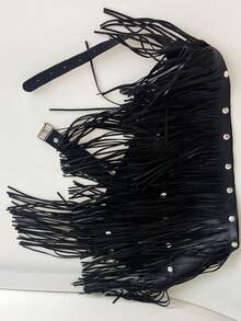 1pc 3-Layer Tassel Rivet Punk Rock Waist Belt, Fashionable Stage Performance Accessory - Multicolor - View 6