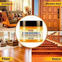 Acondicionador de madera de cera de abeja, realza el brillo y la durabilidad, textura no pegajosa, adecuado para gabinetes, escaleras y muebles de madera - A - Ver 8