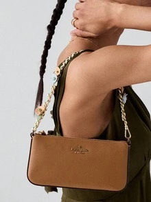 Kate Spade KS GEMINI Women's Shoulder Purses With Flowers Pattern Hobo Handbag - Brown - View 2