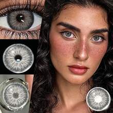 Gray Little Devil Eye Contact - Moisturizes And Daily Wear, Enhances Your Appearance On Holidays And Birthdays, Cheap, Valentine's Day, Cheap Goods, Travel, Travel Essentials, Room Decoration, Valentine's Day Gifts, Cheap Things, Rooms, Vacation Essentials, Women's Gifts, Bedrooms, Valentine's Day Supplies, 99 Cents - Xám - Xem 3