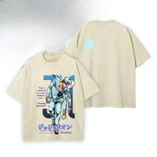 ('s  Part 8: Gospel Of) -- Short Sleeve Cotton Unisex Retro Wash Tee - Apricot - View 1