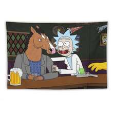 BoJack Horseman Tapestry Wall Decoration, Anime Funny Horse Flag Banner, Suitable For University Dormitories, Bedrooms, Living Rooms, Perfect Fans Decoration Gift - 1PC - 查看 10