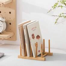 Dish Drainer Rack Bamboo Cup Display Stand Drainer Pan Cover Drying Organizer Kitchen Accessory - A - Ver 6