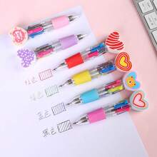 Bộ 10 bút bi rút hình trái tim 4 màu ngẫu nhiên | Bộ đồ dùng cho Ngày Valentine/Mùa cưới/Tiệc tùng, Bút bi hoạt hình 4 màu dễ thương dành cho học sinh, Bút mini đầu bút cỡ vừa dùng cho văn phòng/trường học, Món quà hoàn hảo cho phụ nữ (Mùa tựu trường/Sinh nhật/Giáng sinh) - Nhiều màu - Xem 3