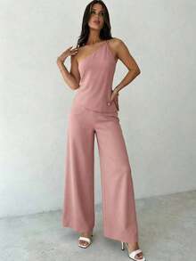 Conjunto de dos piezas para mujer para uso diario - Rosa - Ver 3