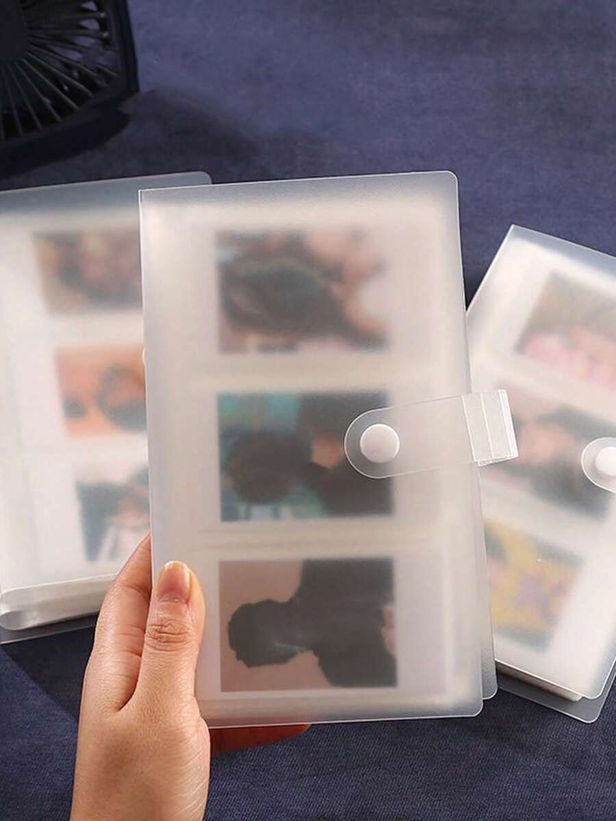 Hộp đựng thẻ đa năng trong suốt, sức chứa 288 thẻ, album ảnh mini tức thì, sổ đựng trang sức và thẻ. - trong suốt - Xem 1