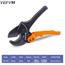 Cortador de tubo de PVC, corta hasta Φ42mm de PEX, PVC, PPR y mangueras de plástico, cortadores de tubos con cuchilla afilada de acero inoxidable SK5 YEC-P42 - YEC-P42 - Ver 3