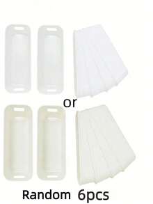 6 piezas/10 piezas Cajas de almacenamiento para cajones de bebé, cajas de almacenamiento con compartimentos blancas/beige, organizadores de cajones de plástico, adecuados para la guardería, fundas de teléfono y accesorios de mesita de noche, diseño minimalista y fresco, ahorro de espacio - Multicolor - Ver 14