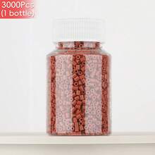 2.6mm Sundymot Fuse Beads, 3000PCS+ Red Series Individual Packaging, Bottle Contained Storage, Prevent Spilling, DIY Pendant Keychain, Jewelry Making Craft Supplies, Graduation, Back To School, Christmas, Party, Birthday Gift, Multi-Color 2.6mm Fuse Bead Refill Kit - 2.6mm Puzzle Beads - View 19