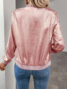 Chaqueta gris con mangas largas y lentejuelas Keke Bloomly, ligera, Chaquetas de punto para mujer, Chaquetas de punto ligeras para mujer, Atuendos de campo para mujer, Ropa vintage para mujer, Ropa de primavera para festivales y vacaciones - Rosa - Ver 7