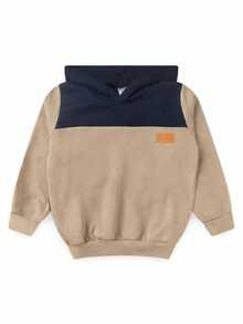Boys' Winter Fleece Set With Hood, Pants And Jacket - Navy Blue - View 3