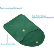 1 Pc Mini Travel Jewelry Bag Velvet Lined Foldable Multifunctional Organizer With,Back To School - View 4