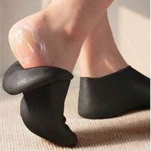 1 Pair Of Silicone Moisturizing Socks - High Elastic Aloe Soothing Anti Slip Gel Heel, Night Home Foot Care, Softening And Moisturizing, No Shoes To Wear, Soft Texture, Women's Moisturizing Anti Crack Sole Socks, For Dry Heels - Foot Care 1GPU - Blue - View 11