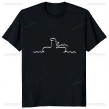 Camiseta Harajuku de La Linea Osvaldo para hombre, ropa de TV, cómoda, transpirable, a La moda, informal, holgada, de algodón - forma - Ver 1