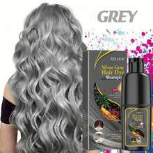 EELHOE Silver Long-Lasting Color-Fixing Shampoo, 3-In-1 Formula - Uses Natural Plant Pigments, Refreshing & Moisturizing Harmless, Suitable For Normal Hair, With Moisturizing Effect. | Shiny & Smooth - 1 Bottle Of Silvery Hair Dye Shampoo - View 1