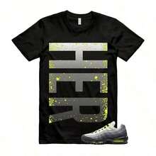 Air Maxs 95 Big Bubble Neon Yellow Black Cool Grey 2026 OG T-Shirt HER VERT Suitable For Everyday Leisure. - 黑色 - 查看 7