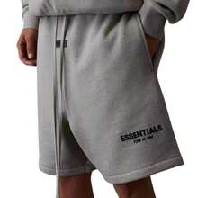 Fear Of God Essentials Classic Sweatshort SS22 Dark Oatmeal Unisex - 黑燕麥片 - 查看 2