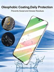 5片装钢化玻璃屏幕保护膜，支持指纹解锁，适用于三星 Galaxy S26 S25 S24 Ultra S23 S22 S21 Plus Edge、Galaxy A14 A15 A16 A17 A07 A06 A05 A57 A56 A55 A54 A53 A52 A51 5G 4G、Galaxy S26 S25 S24 Ultra S23 S22 S21 Plus，防刮花、无气泡、高清晰度、9H 硬度、保护设备、透明手机配件 - 無色 - 查看 5