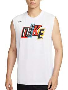 Nike STREET SL TOP GCEL運動休閒男子無袖背心 - 白色 - 查看 1