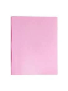 1pc A4 Dual Pocket PP Plastic File Folder, Tadpole Clip Dual Sleeve American 3-Ring D-Ring Report Binder, Suitable For School Office Document Storage - A - View 7